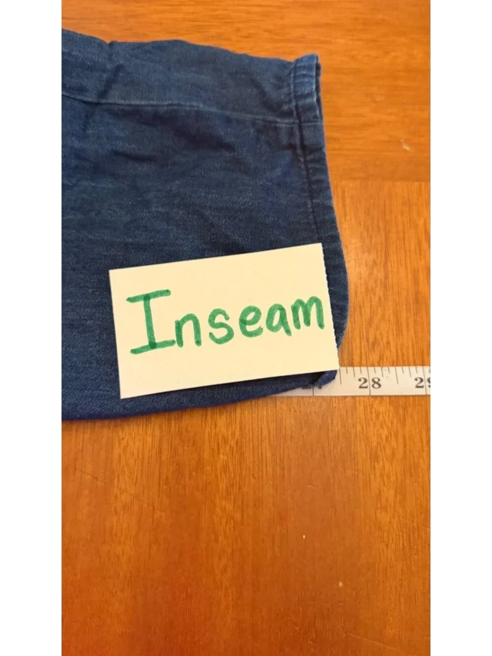 Liz Claiborne Petites Blue Denim Jumpsuit With Belted Waist & Button Front - Siz - Picture 5 of 9